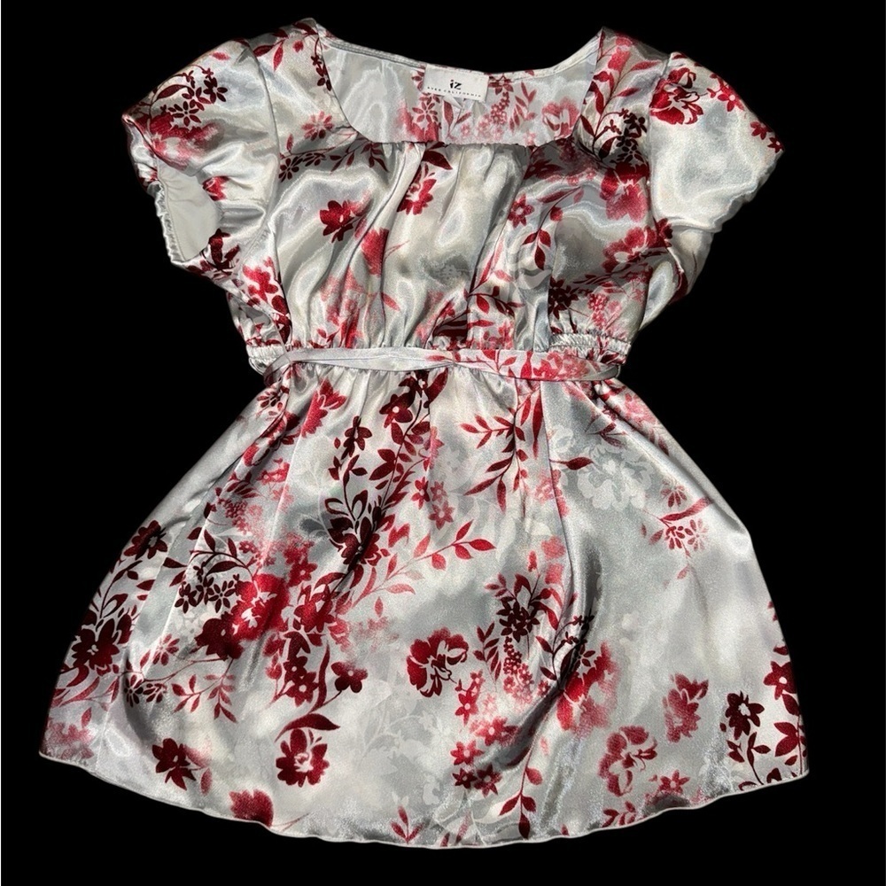 Silver Babydoll Short Sleeve Top